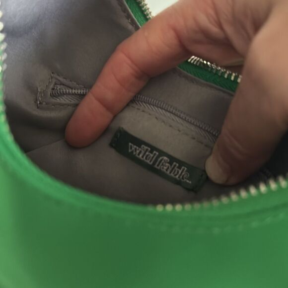Wild fable cross body clutch purse.  Satin Green. Adjustable strap. Like new. - Picture 7 of 7